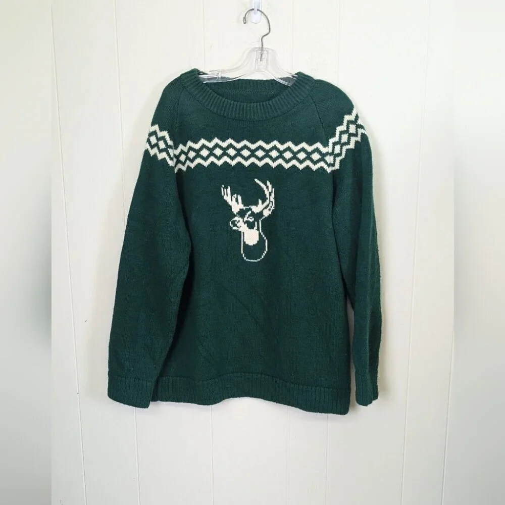 Epic vintage stag sweater L XL